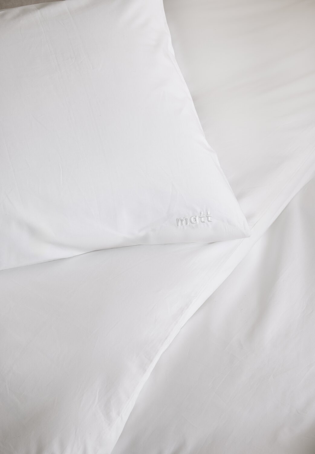 draps coton egyptien blanc zoom